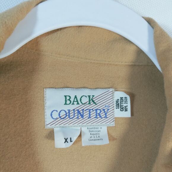 Back Country Camel Button Up Shacket  Shirt Jacket Size XL - Picture 3 of 5
